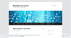 Desktop Screenshot of muzieklesopschool.com